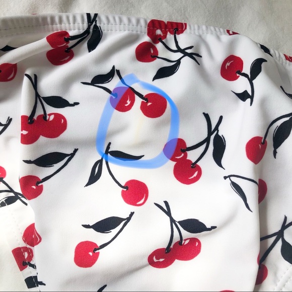 NWT Shoshanna Swimwear White Cherry Bottoms - Picture 6 of 7